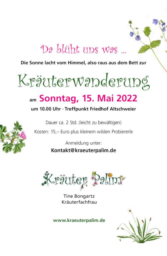 Kraeuterwanderung 15. Mai 2022 Buehl Baden-Baden Offenburg 